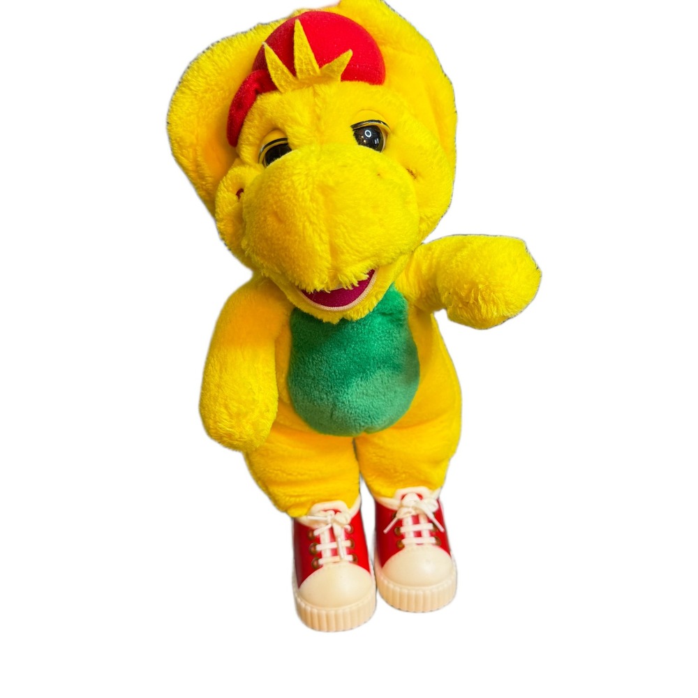 Vintage 1994 Barney & Friends BJ Yellow Dinosaur Plush Golden Lyons Group